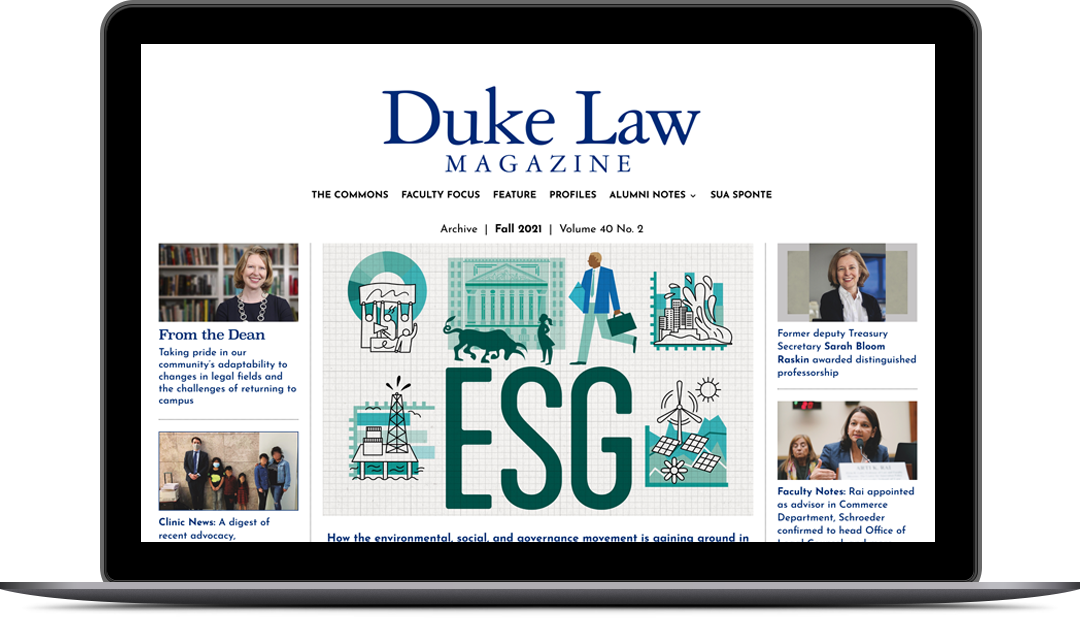 Website displayed on laptop