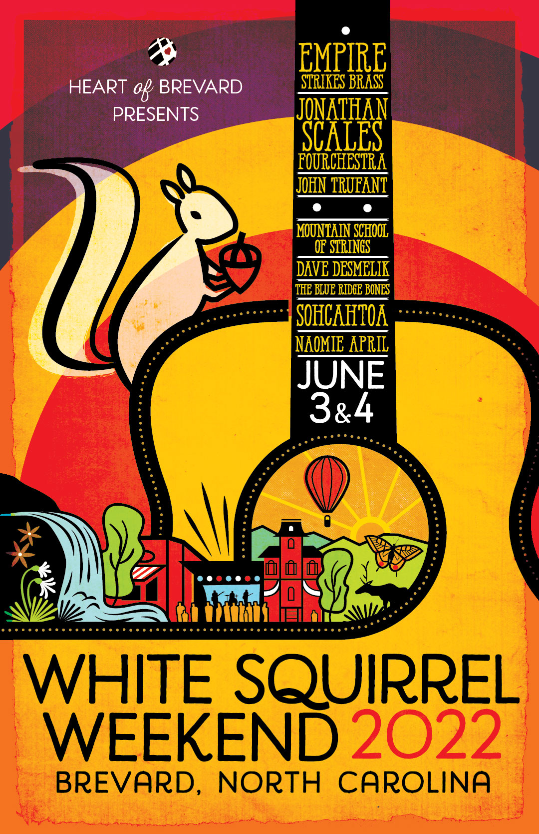 White Squirrel Festival Poster